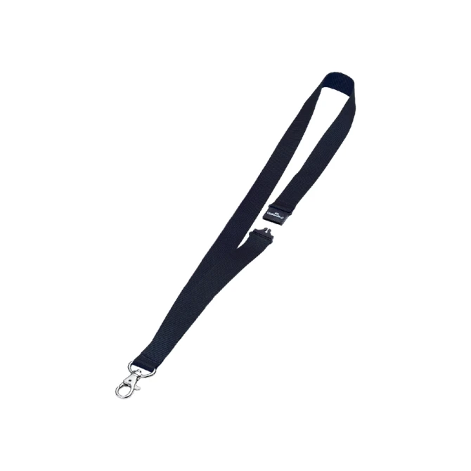 Textielkoord Durable 8137 met karabijnhaak zwart