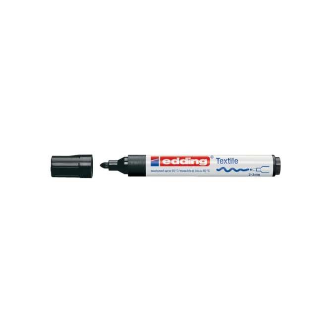 Textielmarker edding 4500 rond 2-3mm zwart