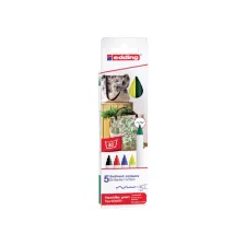 Textielmarker edding 4600 rond 1mm basis assorti 5 stuks