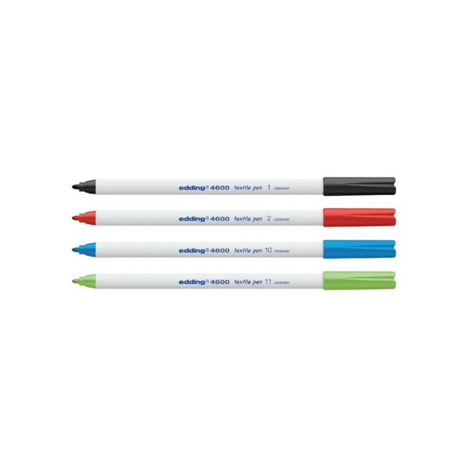 Textielmarker edding 4600 rond 1mm zwart