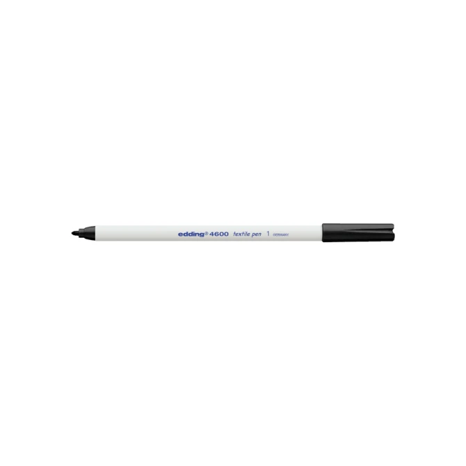 Textielmarker edding 4600 rond 1mm zwart