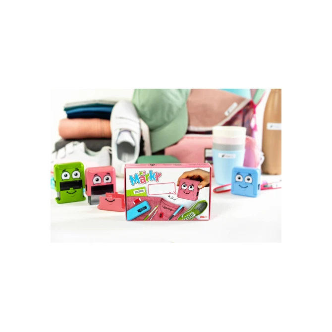 Textielstempel Colop Marky personaliseerbaar blauw
