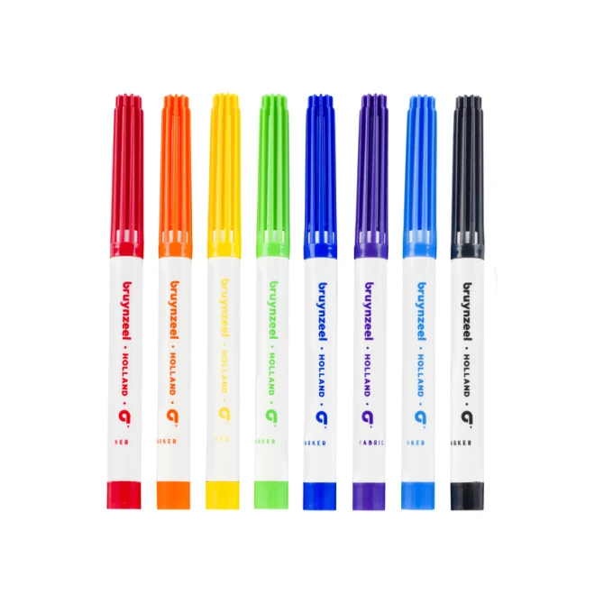 Textielstift Bruynzeel Teens set à 8 kleuren