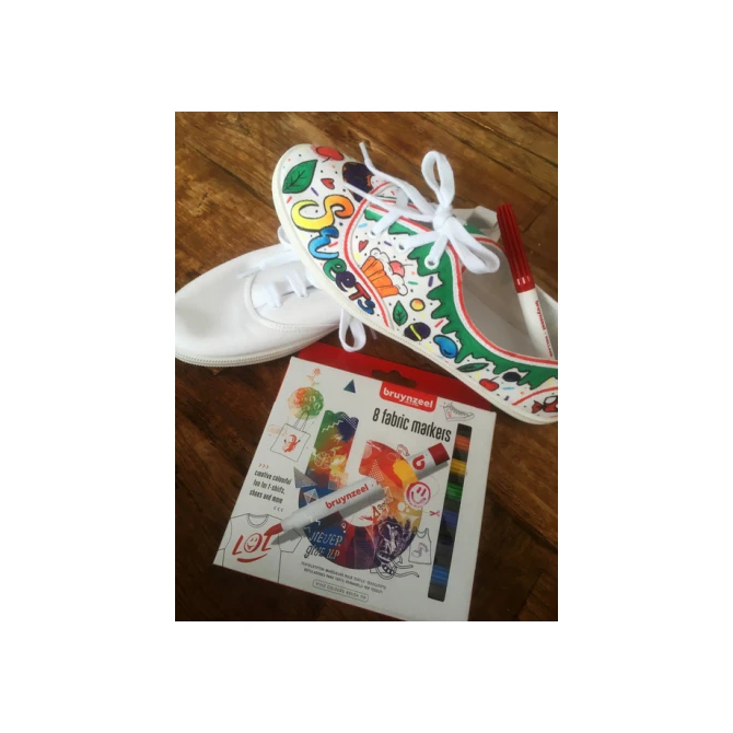 Textielstift Bruynzeel Teens set à 8 kleuren