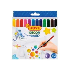Textielstift Jovi assorti set à 12 stuks