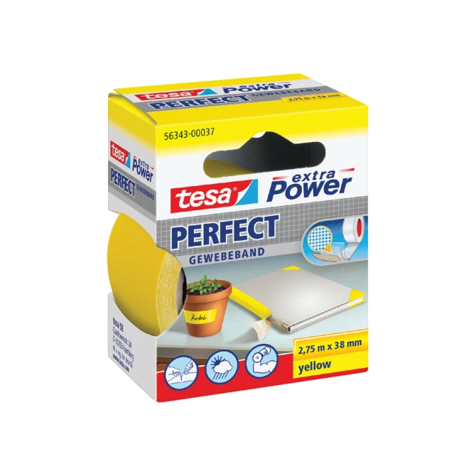 Textieltape tesa® extra Power Perfect 2.75mx38mm geel