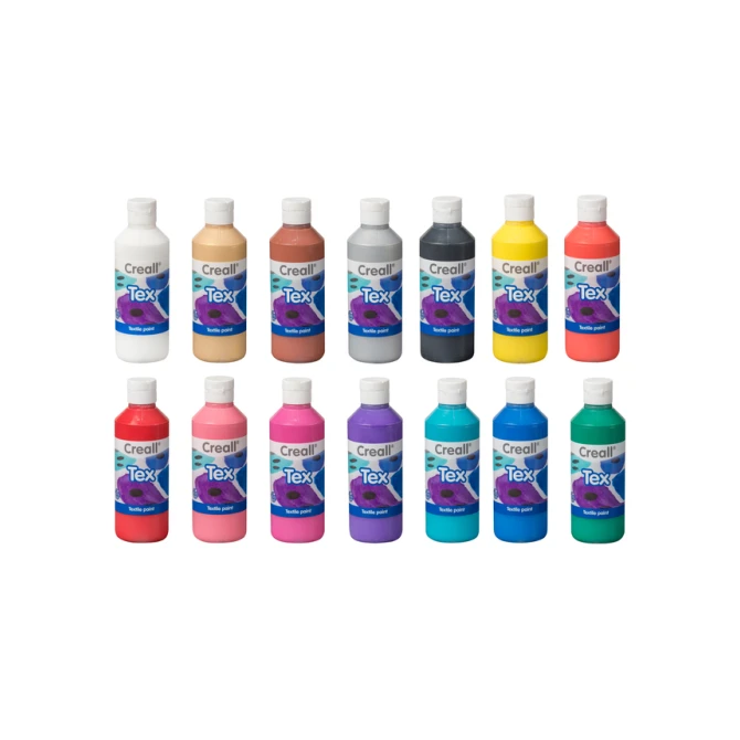 Textielverf Creall Tex 6 stuks 6 kleuren à 250ml