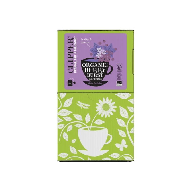 Thee Clipper infusion berry burst  bio 250 zakjes
