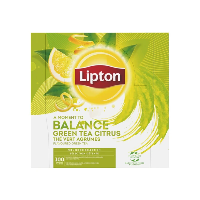 Thee Lipton Balance green tea citrus 100x1.5gr