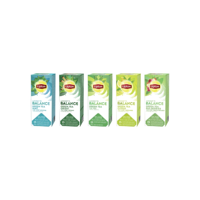 Thee Lipton Balance green tea citrus 25x1.5gr