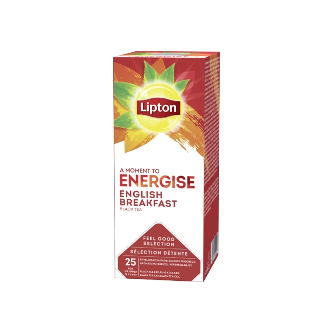 Thee Lipton Energise English breakfast 25x1.5gr