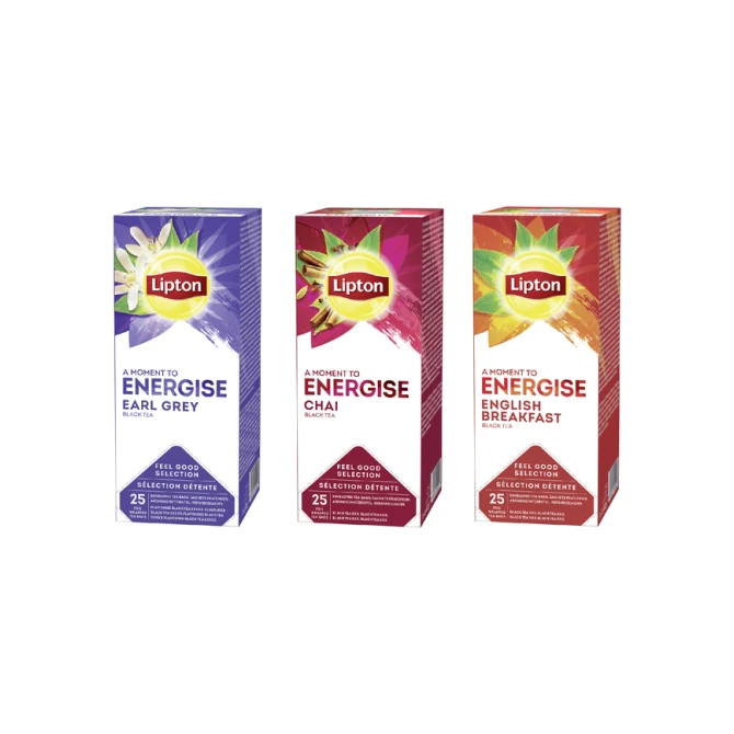Thee Lipton Energise English breakfast 25x1.5gr