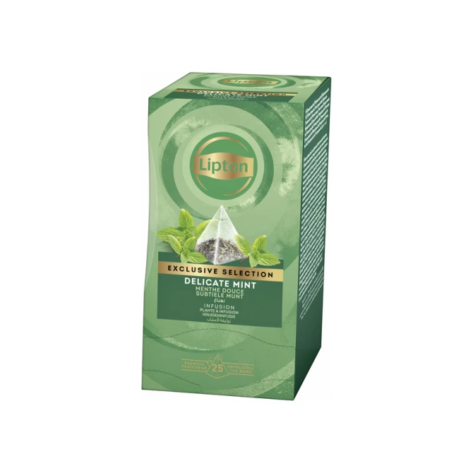 Thee Lipton Exclusive subtiele munt 25x2gr