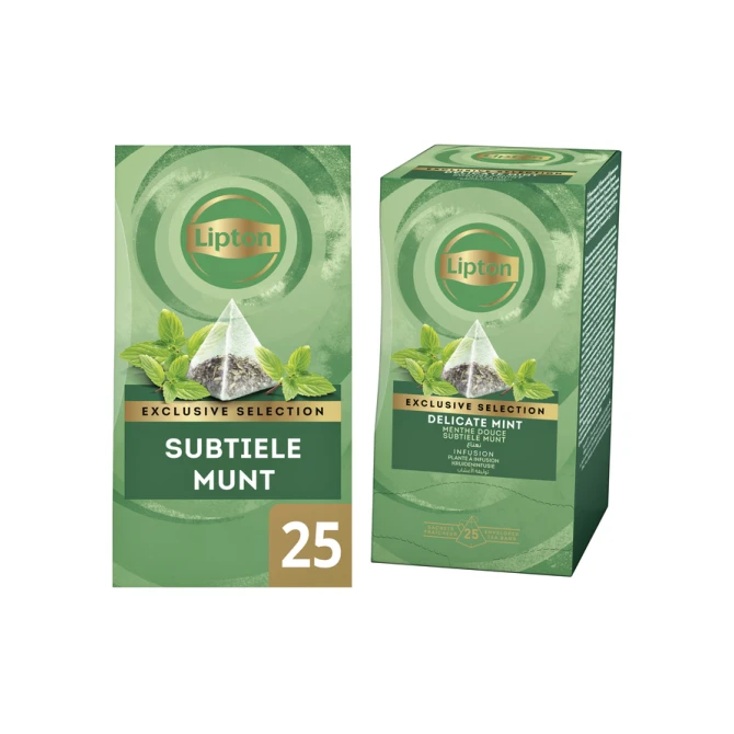Thee Lipton Exclusive subtiele munt 25x2gr