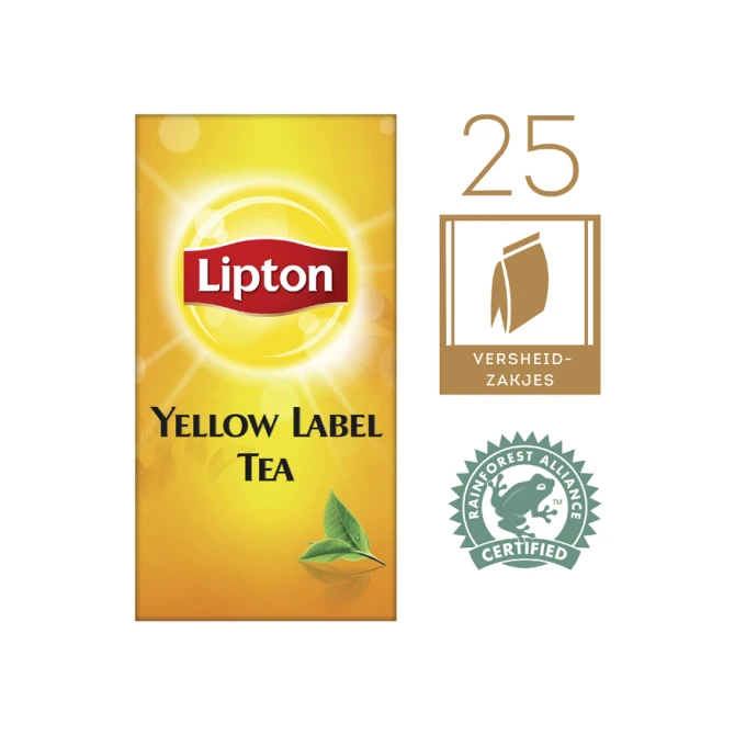 Thee Lipton yellow label 25x1.5gr