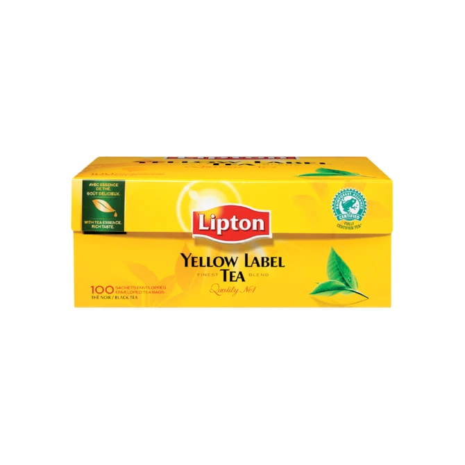 Thee Lipton yellow label met envelop 100x1.5gr