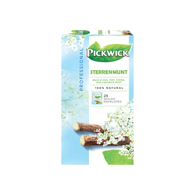 Thee Pickwick sterrenmunt 25x2gr met envelop