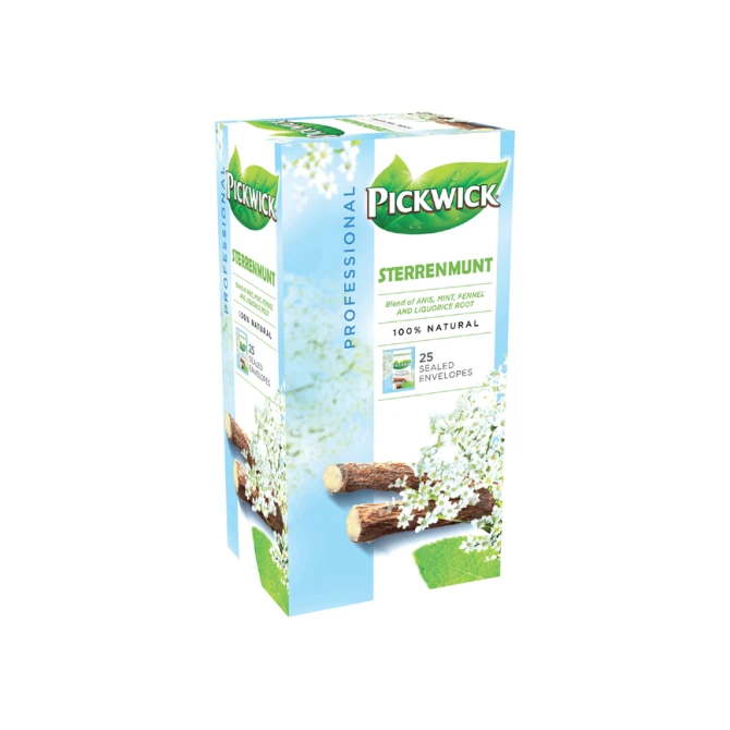 Thee Pickwick sterrenmunt 25x2gr met envelop