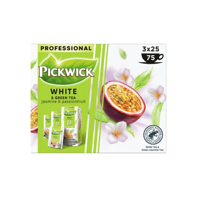 Thee Pickwick white & green jasmin & passionfruit 25x1.5gr