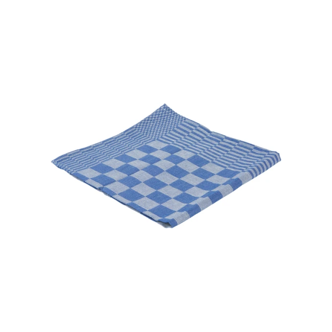 Theedoek Cleaninq blok marine 65x65cm blauw 6 stuks