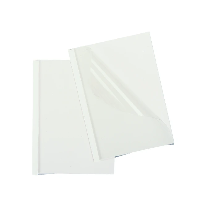 Thermische omslag GBC A4 3mm transparant/wit 100 stuks