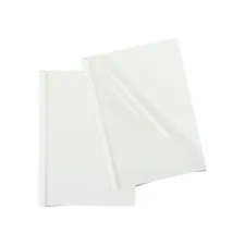 Thermische omslag GBC A4 4mm transparant/wit 100 stuks