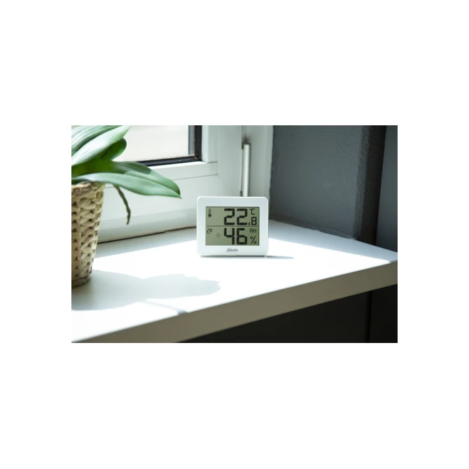 Thermometer hygrometer Alecto WS-55 wit - zilver