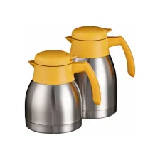 Thermoskan Bravilor dubbelwandig 1.5 liter RVS geel