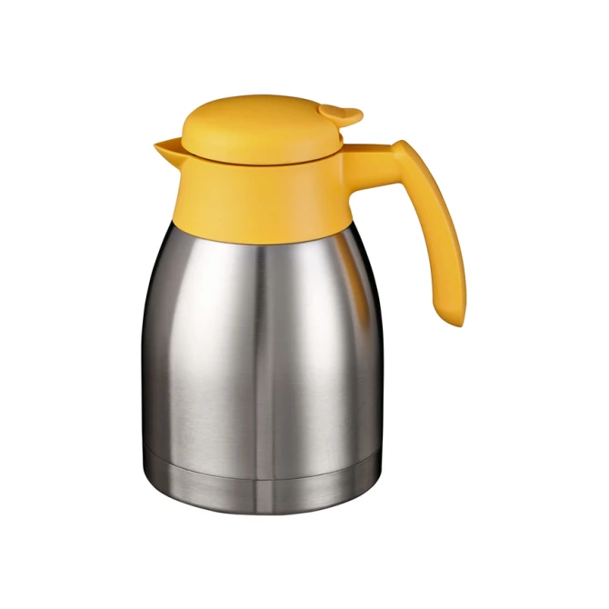 Thermoskan Bravilor dubbelwandig 1.5 liter RVS geel
