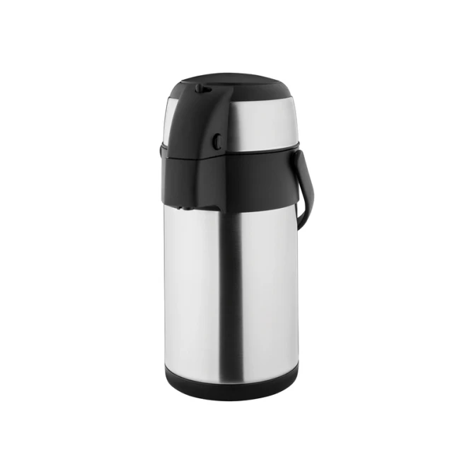 Thermoskan Olympia met pomp  2.5 liter rvs