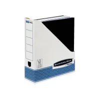 Tijdschriftcassette Bankers Box System A4  wit blauw