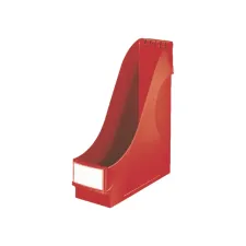 Tijdschriftencassette Leitz extra breed rood