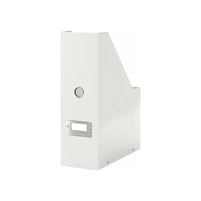 Tijdschriftencassette Leitz WOW click & store gerecycled karton wit