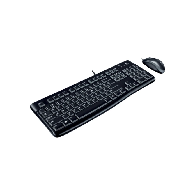 Toetsenbord Logitech K120 Qwerty + muis USB zwart