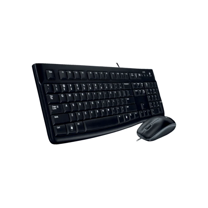 Toetsenbord Logitech K120 Qwerty + muis USB zwart