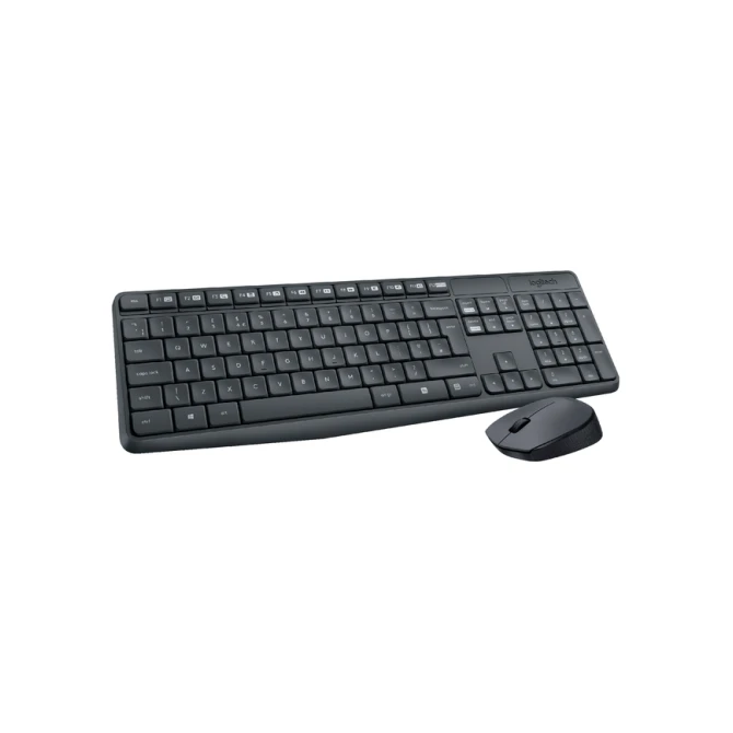 Toetsenbord Logitech MK235 Qwerty + muis zwart