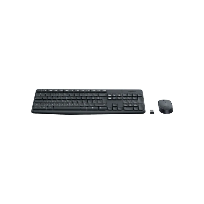Toetsenbord Logitech MK235 Qwerty + muis zwart