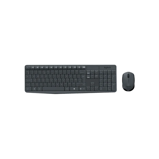 Toetsenbord Logitech MK235 Qwerty + muis zwart
