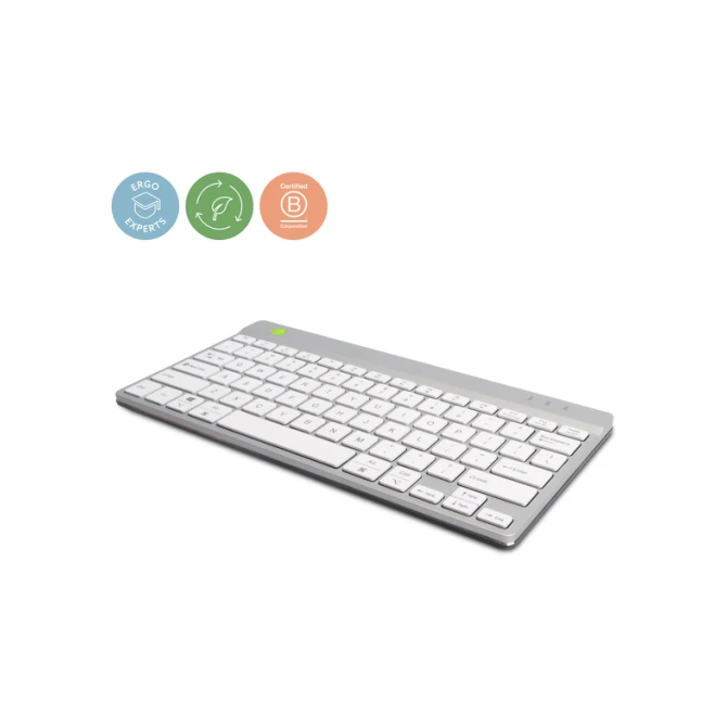 Toetsenbord R-Go Ergonomisch Compact Break draadloos QWERTY wit