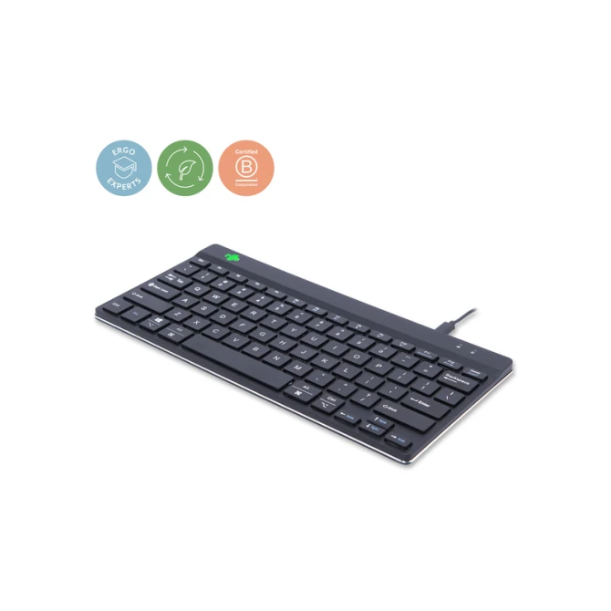 Toetsenbord R-Go Ergonomisch Compact Break QWERTY zwart