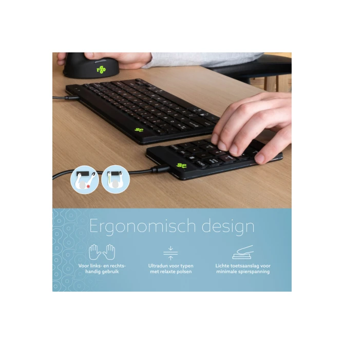 Toetsenbord R-Go Ergonomisch Numpad Break Draad