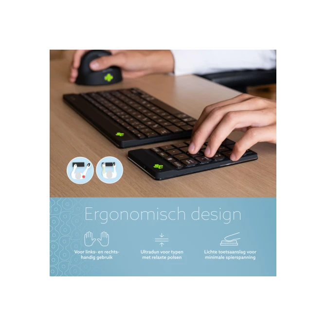 Toetsenbord R-Go Ergonomisch Numpad Break Wireless