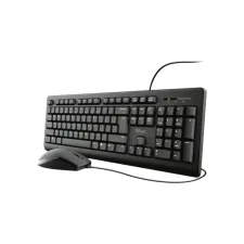 Toetsenbord Trust Primo + muis zwart