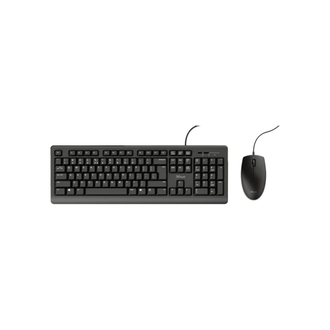 Toetsenbord Trust Primo + muis zwart