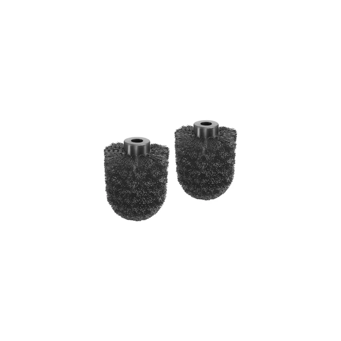 Toiletborstelkop BlackSatino vervangset 2 stuks zwart 332150