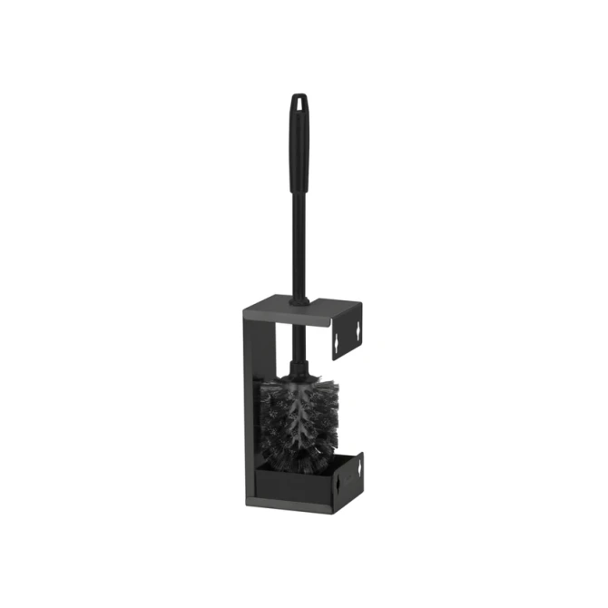 Toiletborstelset Quartzline rvs zwart 448951