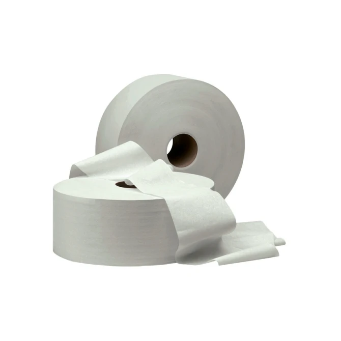 Toiletpapier Cleaninq jumbo groot 2-laags 380m wit