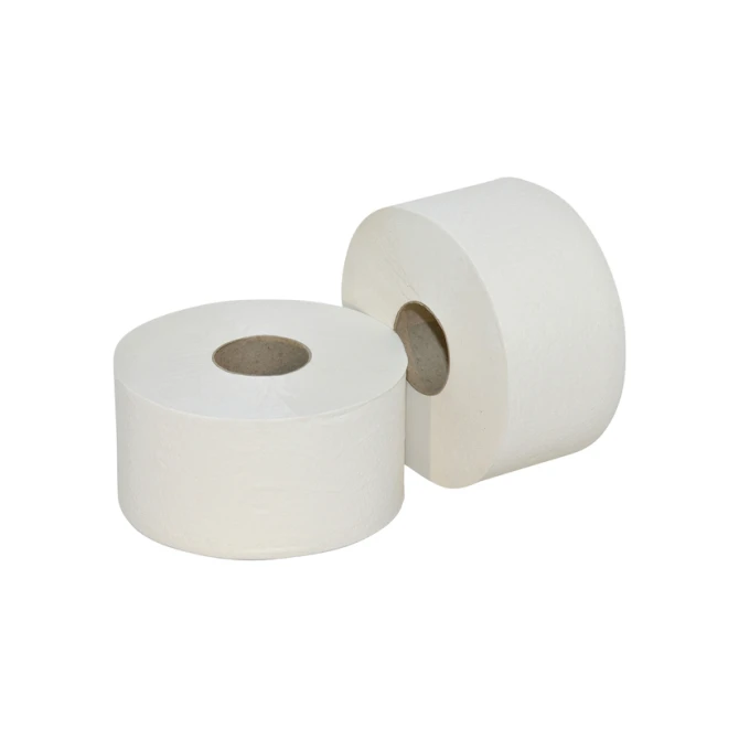 Toiletpapier Euro Products Q5 jumbo klein recycled 2-laags 180m wit 240218