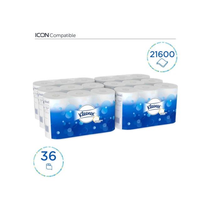 Toiletpapier Kleenex 2-laags 600 vel wit 8441