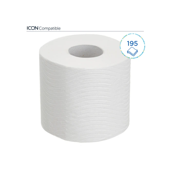 Toiletpapier Kleenex 3-laags 195vel wit 8459